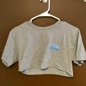 Vans grey cropped skater tee